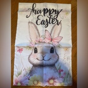 Garden Flag Easter Bunny 12” x 18” NWOT